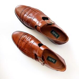 Vintage G.H. Bass Morris Leather Huarache Sandals Men’s Size 12M Brown